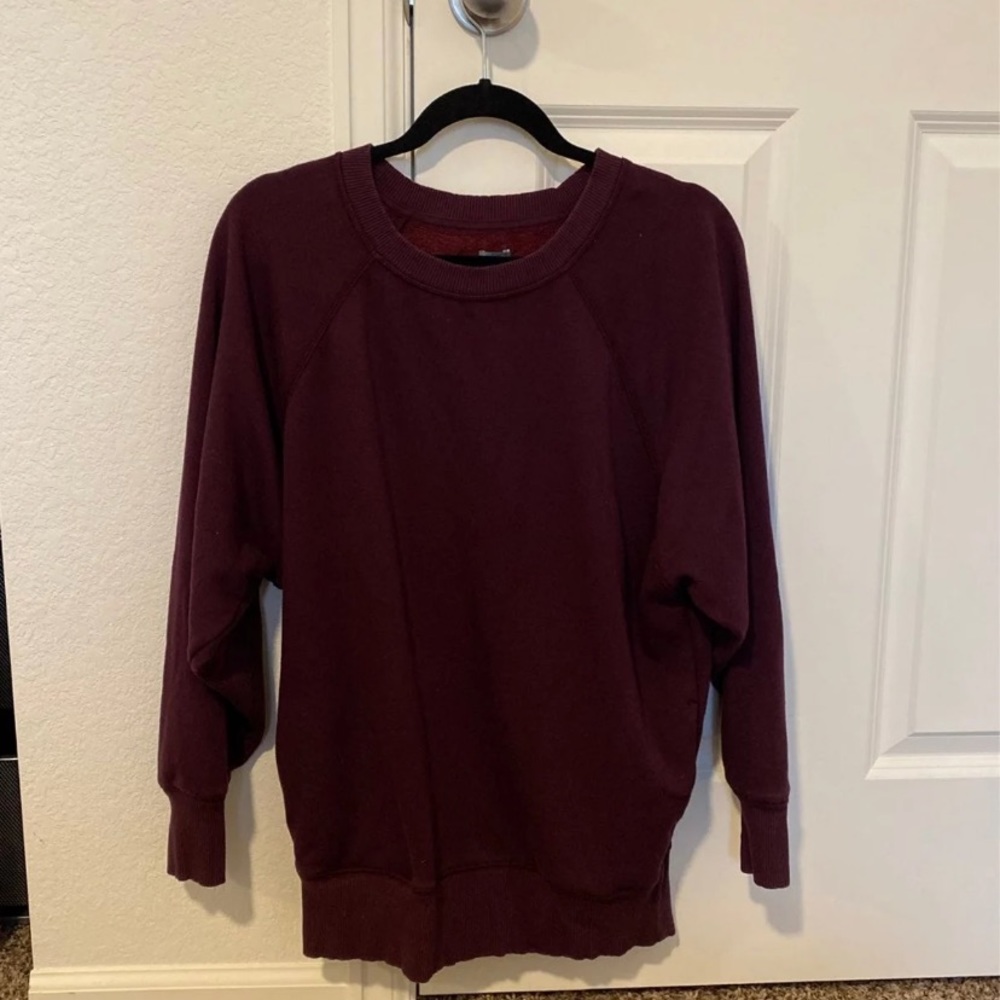 Aerie fur lined oversized sweatshirt